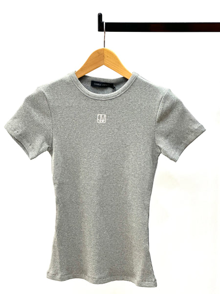 Nora Fitted Tee Grey