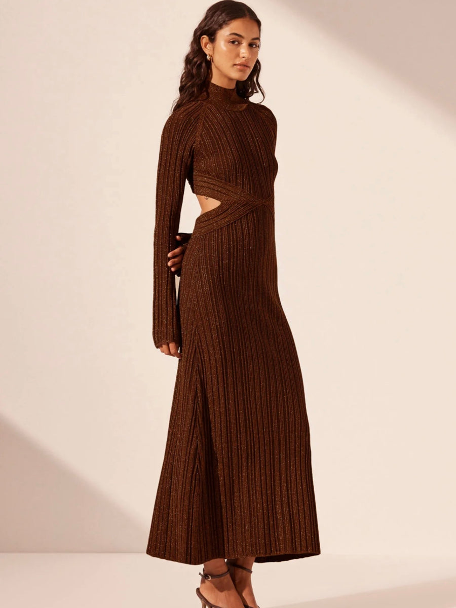 Kamari Cut Out Midi Dress