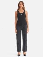 Kendall Monogram Tank Black