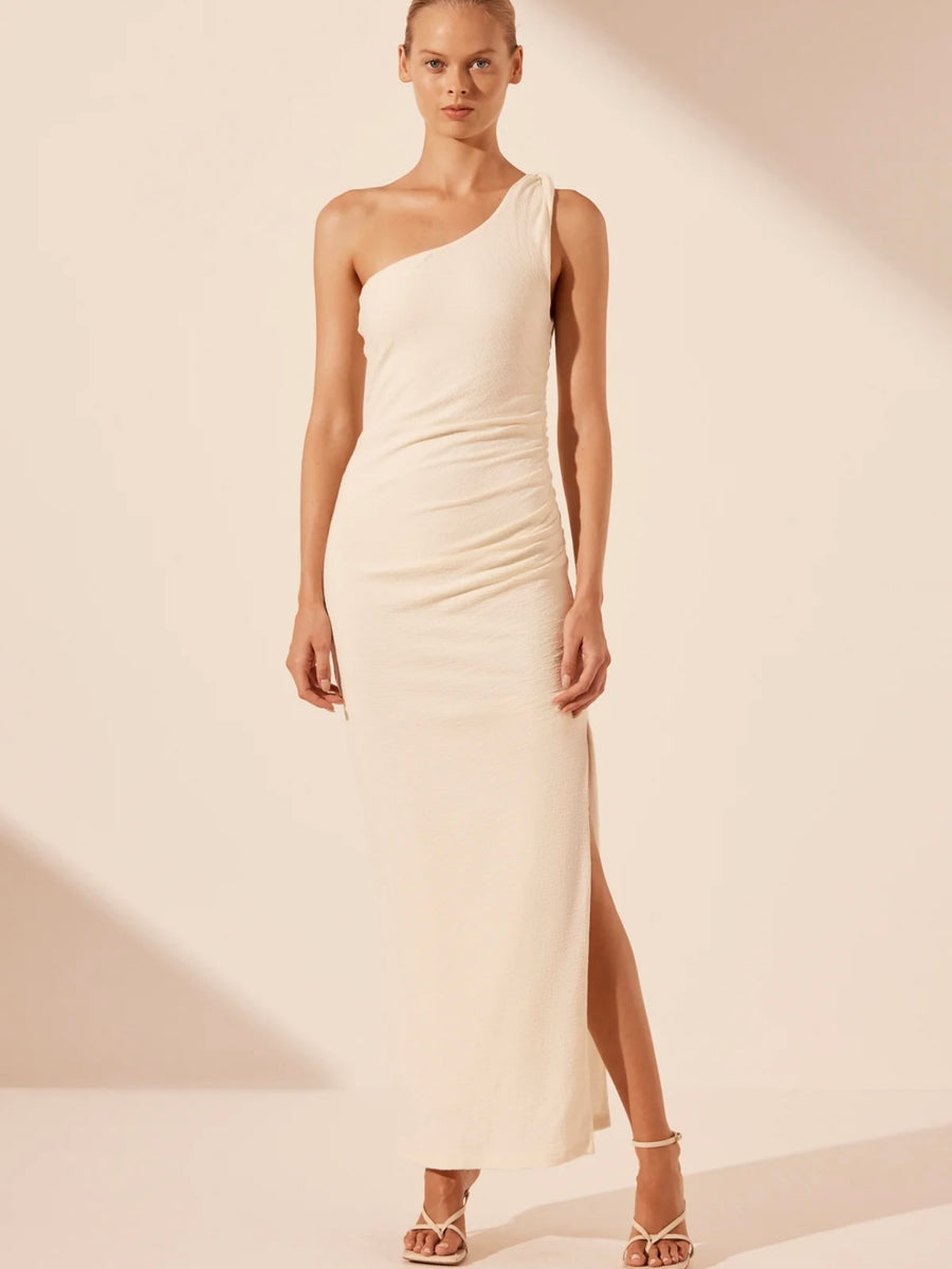 Beau Asymmetrical Twist Maxi Dress