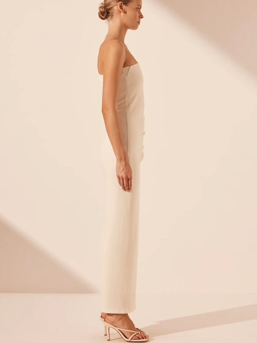 Beau Asymmetrical Twist Maxi Dress