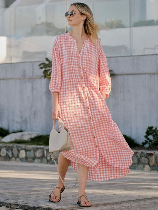 Crinkle Midi Dress