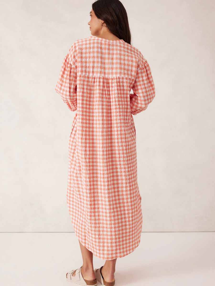 Crinkle Midi Dress