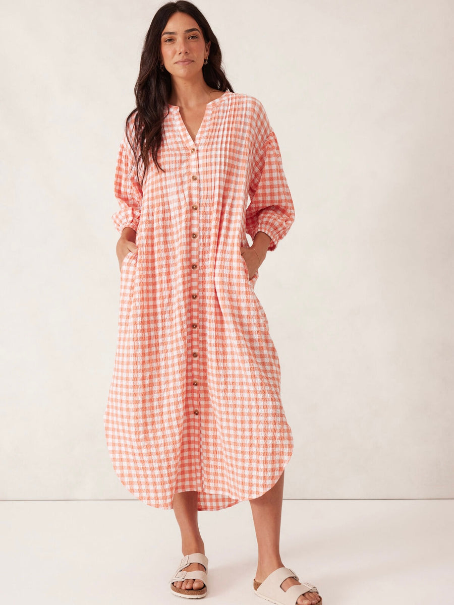 Crinkle Midi Dress