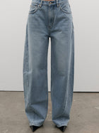 Brooklyn Barrel Leg Jean - Oakland Blue