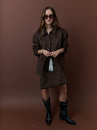 Kenny Suede Bag - Chocolate