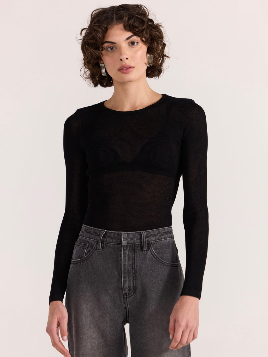 Asta Sheer Knit Top