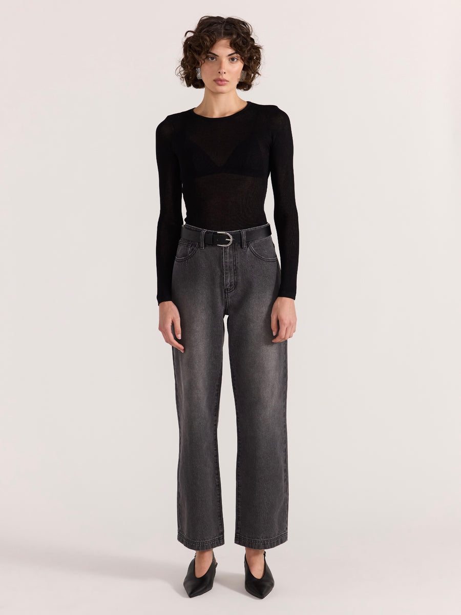 Asta Sheer Knit Top