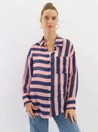 Faye Linen Shirt - Navy