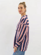 Faye Linen Shirt - Navy