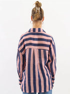 Faye Linen Shirt - Navy