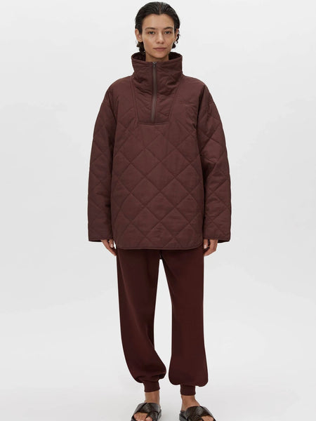 Santal Quilted Pull Over - Almadine