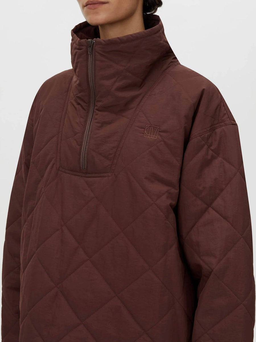 Santal Quilted Pull Over - Almadine