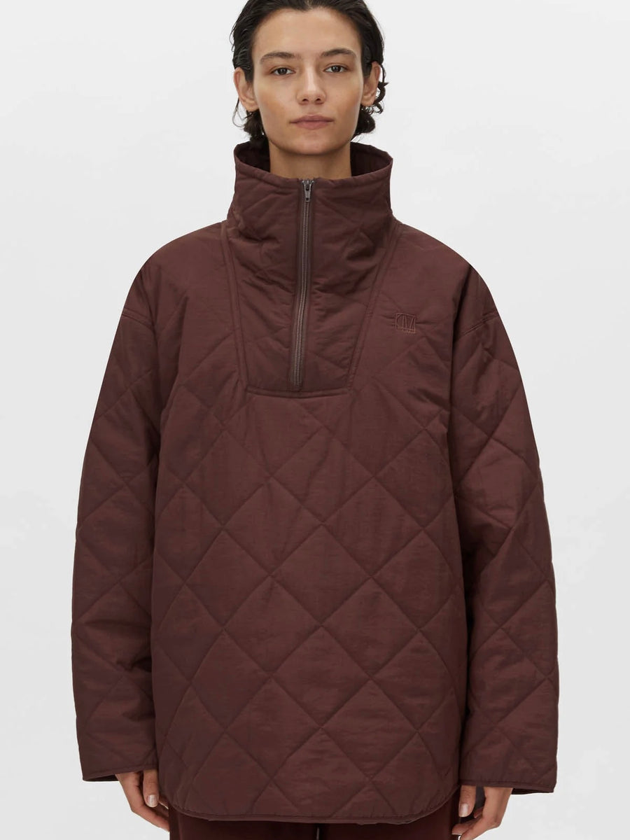 Santal Quilted Pull Over - Almadine