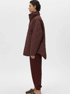 Santal Quilted Pull Over - Almadine