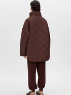 Santal Quilted Pull Over - Almadine