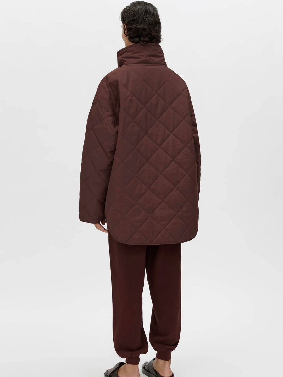Santal Quilted Pull Over - Almadine