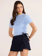 Clover Fluffy Knit Tee