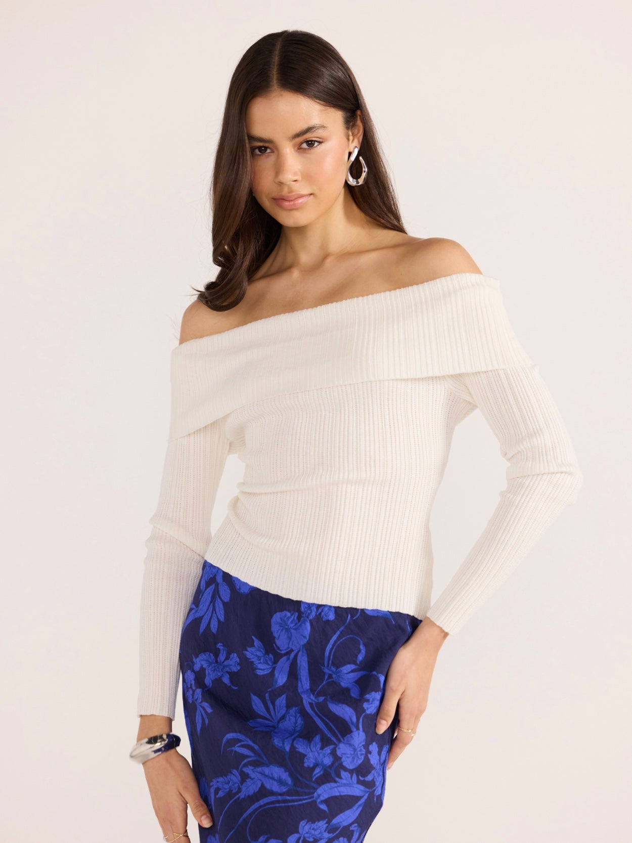 Zoe Off Shoulder Knit Top