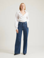Adele Wrap Top - White