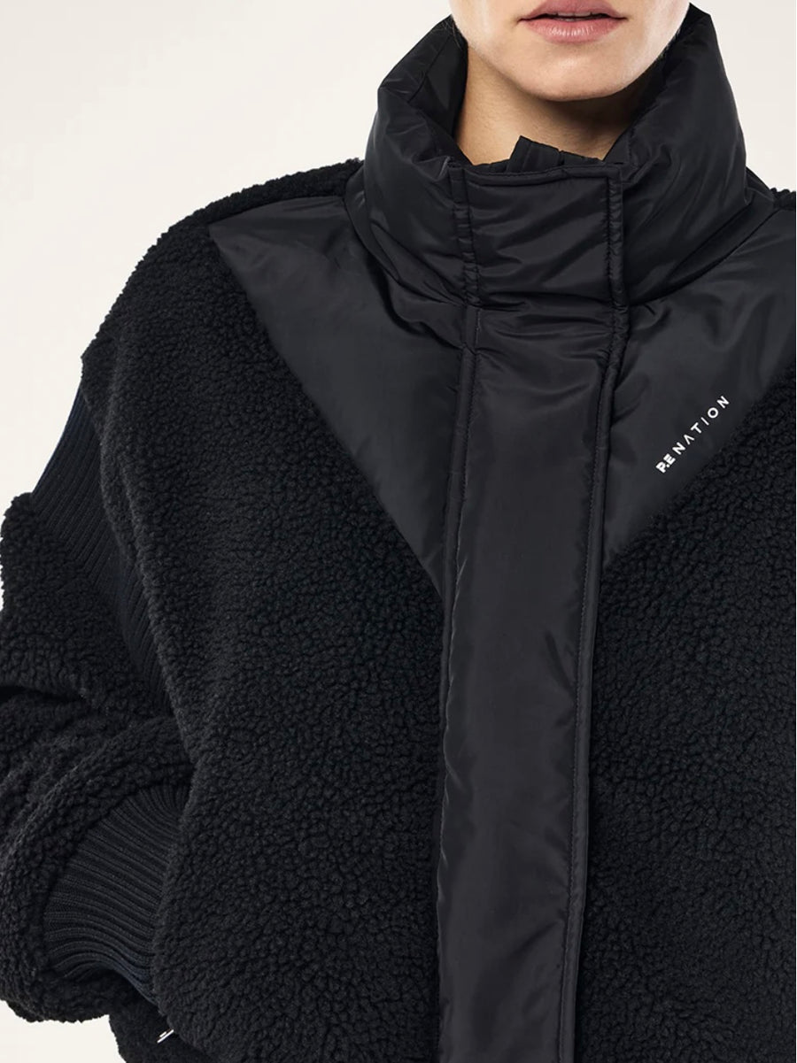 District Crop Jacket - Black