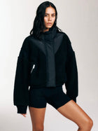 District Crop Jacket - Black
