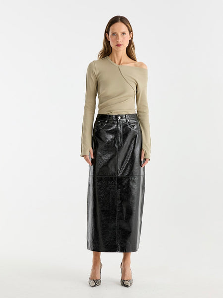 Tilly Patent Leather Skirt