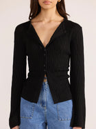 Johnna Button Knit Top