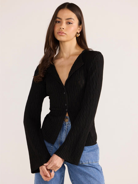 Johnna Button Knit Top