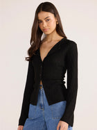 Johnna Button Knit Top