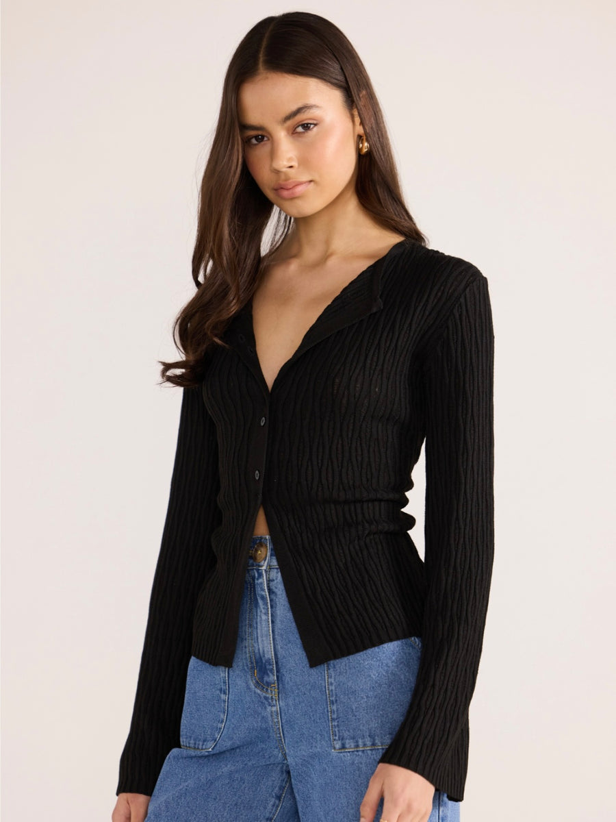Johnna Button Knit Top