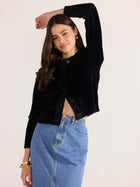 Rowan Fluffy Cardi - Black