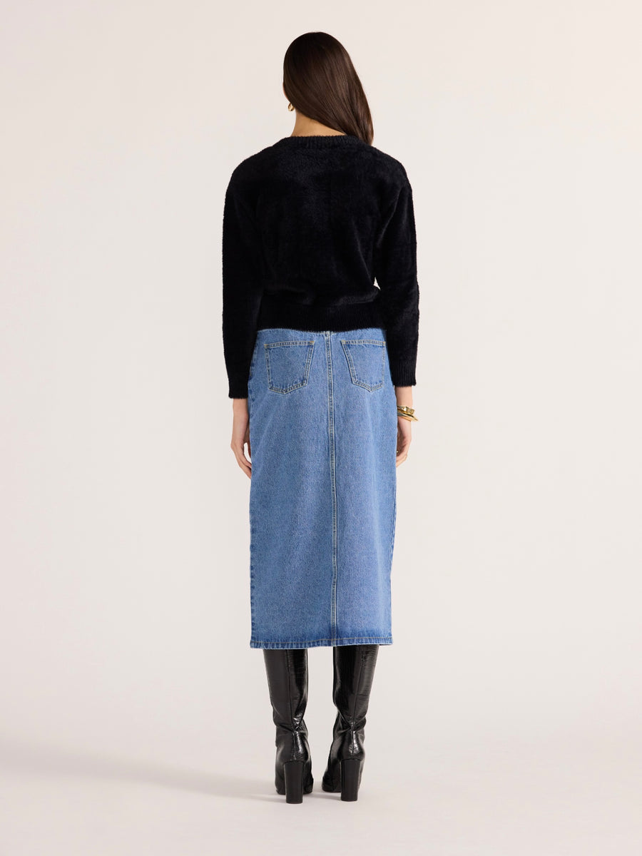 Rowan Fluffy Cardi - Black