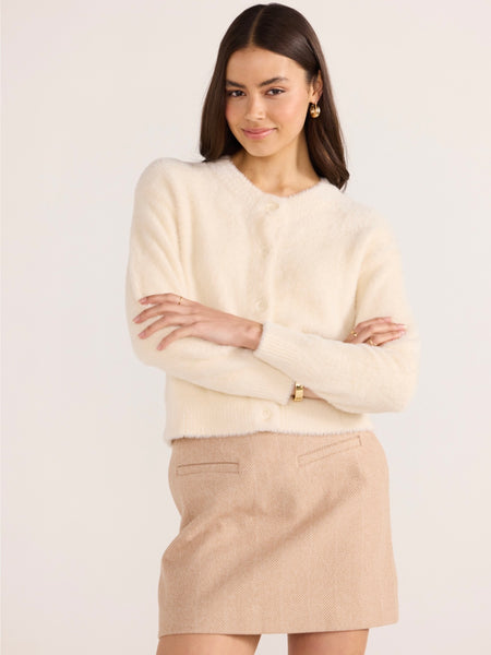 Rowan Fluffy Cardi - Ivory