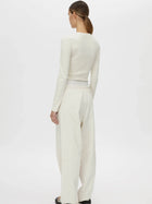 Nora Monogram Top - Ivory Marle