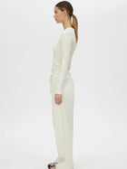 Nora Monogram Top - Ivory Marle