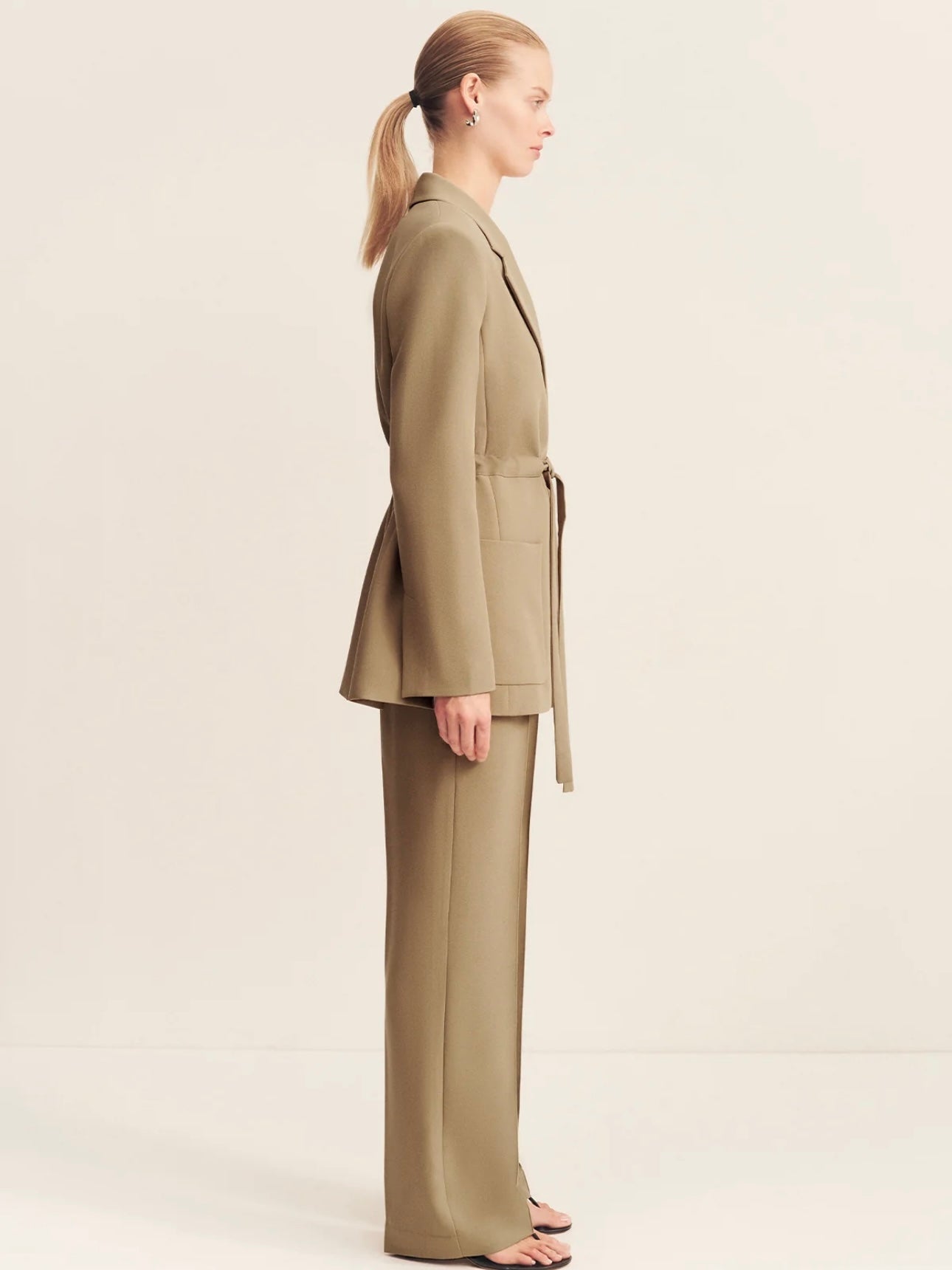 Irena Oversized Belted Blazer