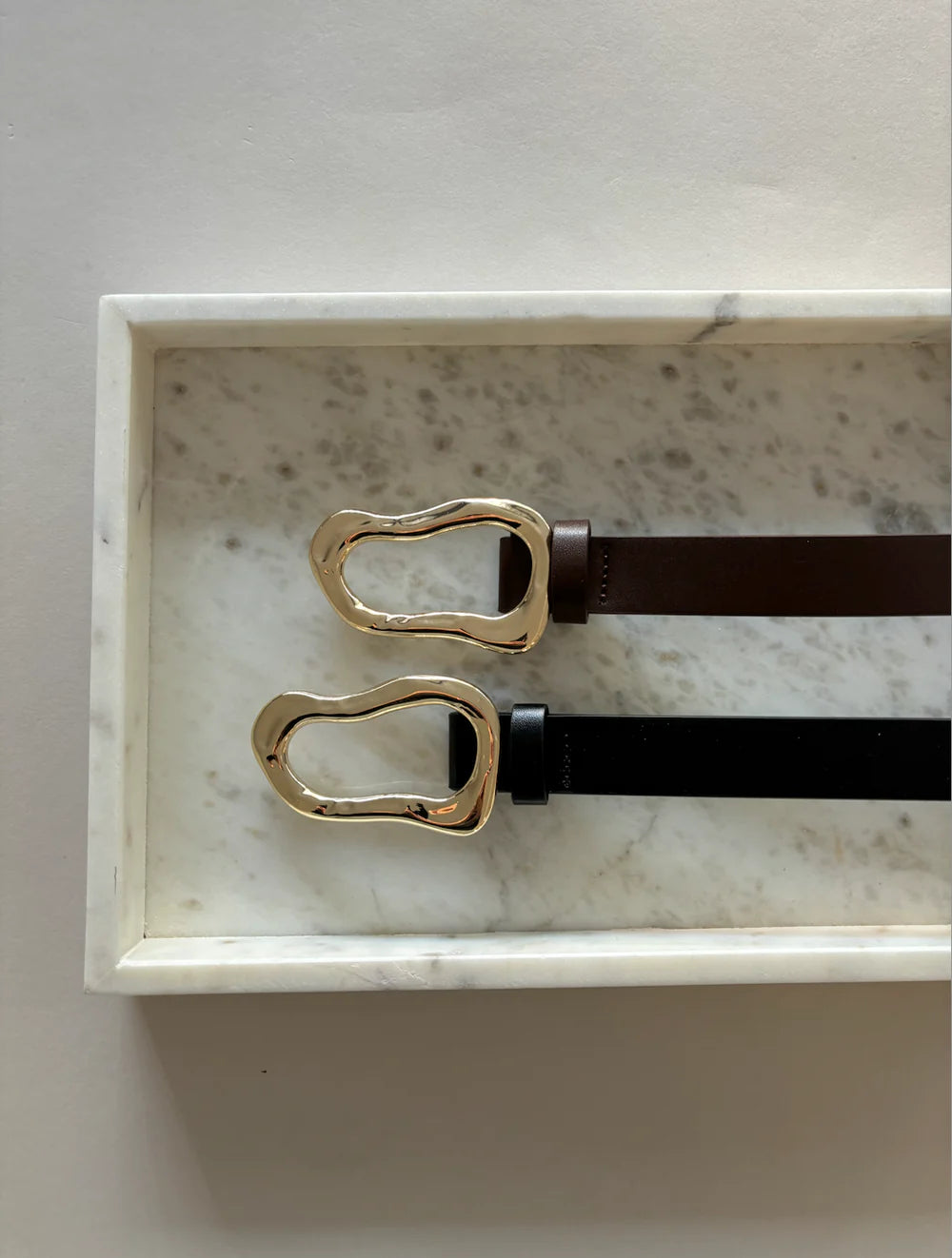 Sarah Buckle Belt - Chocolate