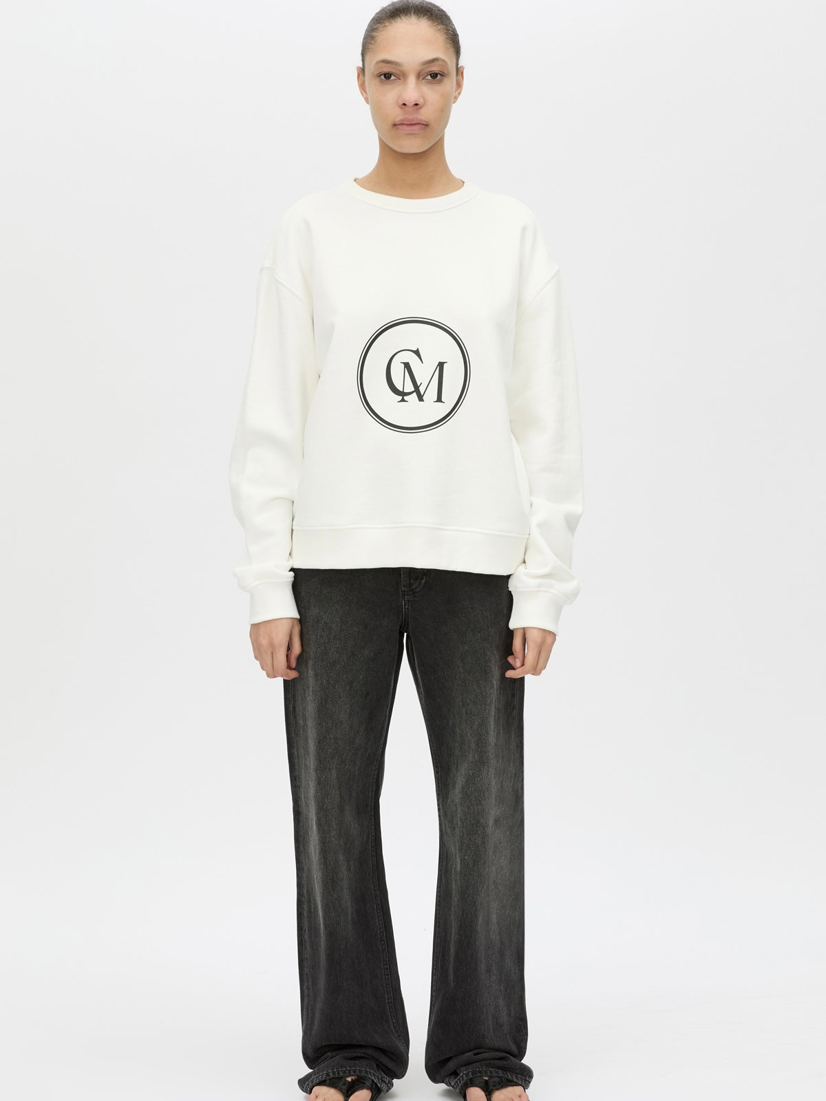 Bonnie Lge Graphic Sweater - White
