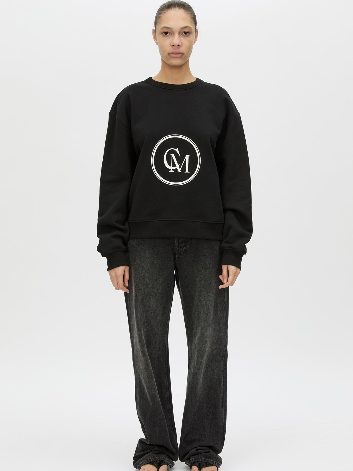 Bonnie Lge Graphic Sweater - Black