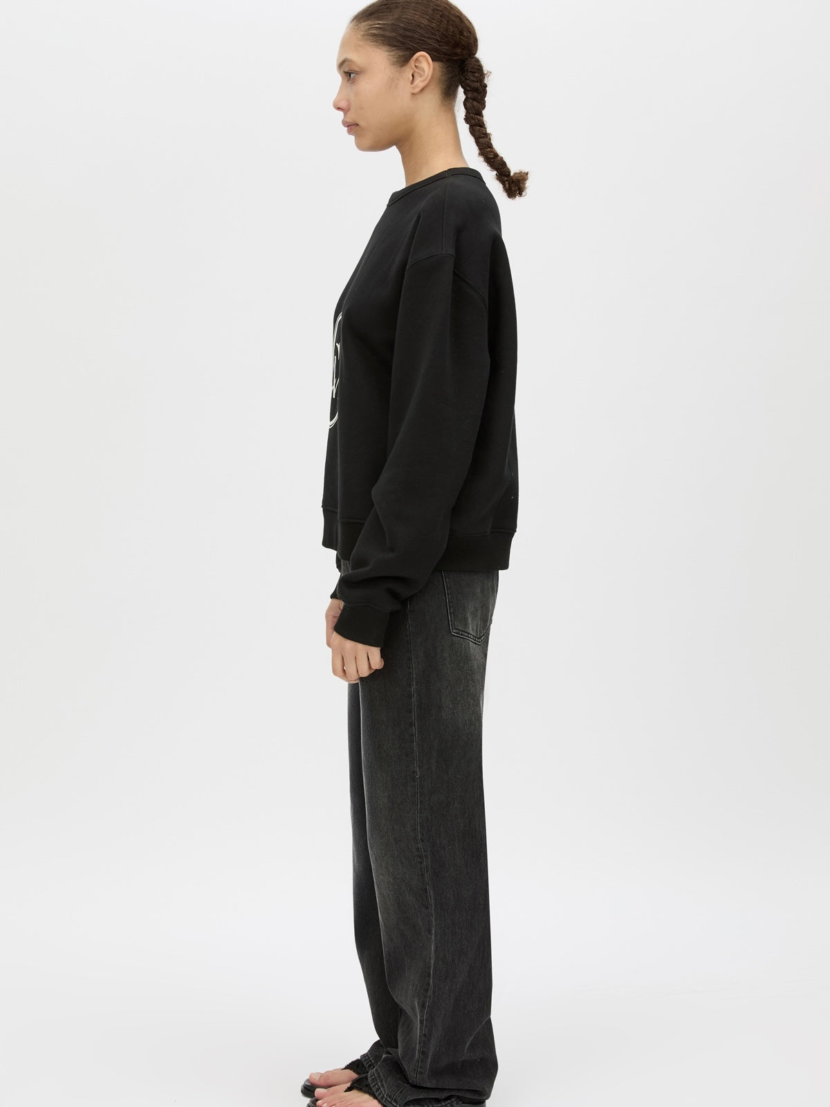 Bonnie Lge Graphic Sweater - Black