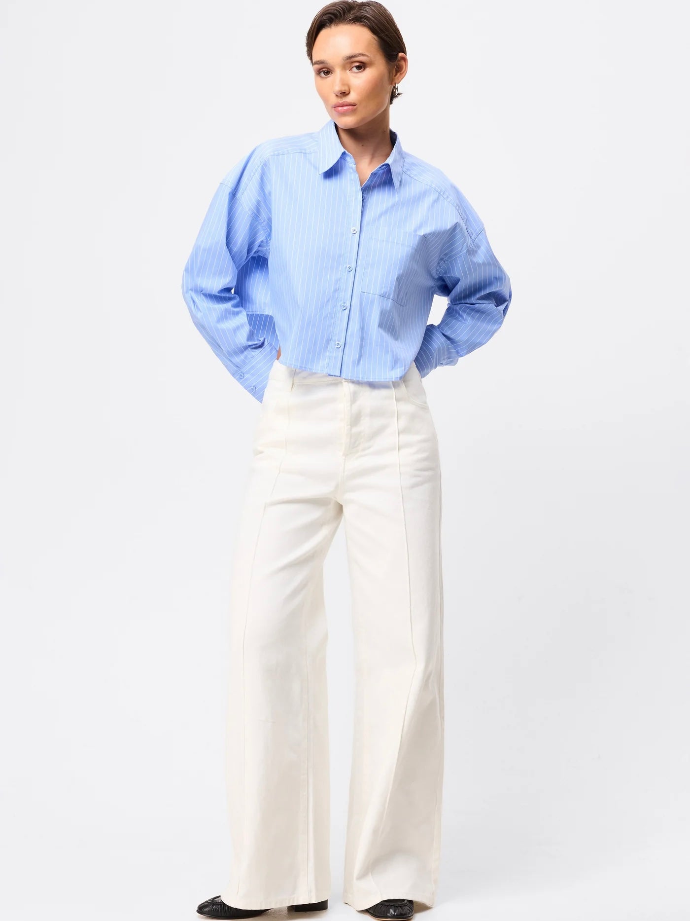 Repeat After Me Cropped Shirt