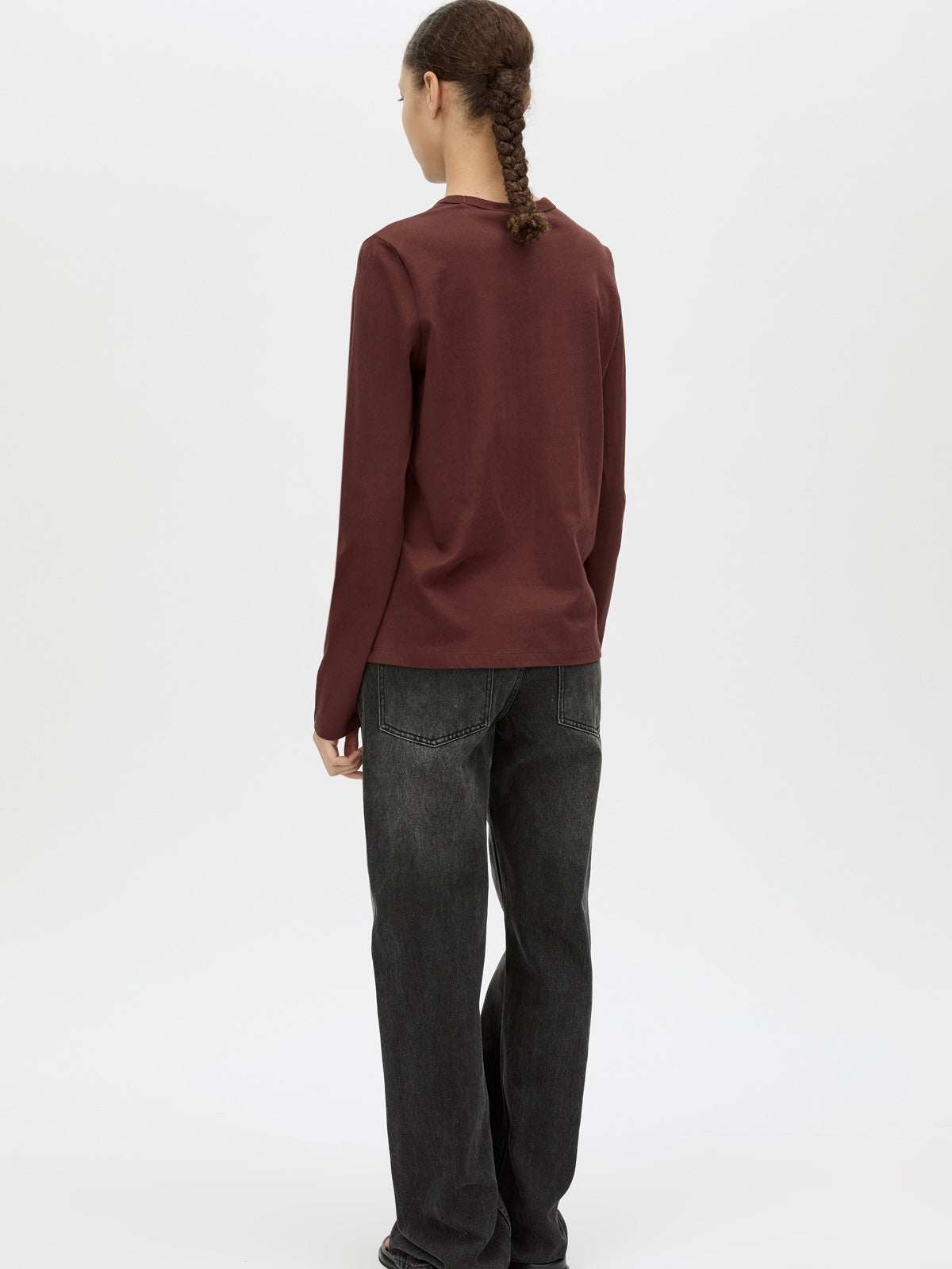 Era Long Sleeve Graphic Tee - Burgundy