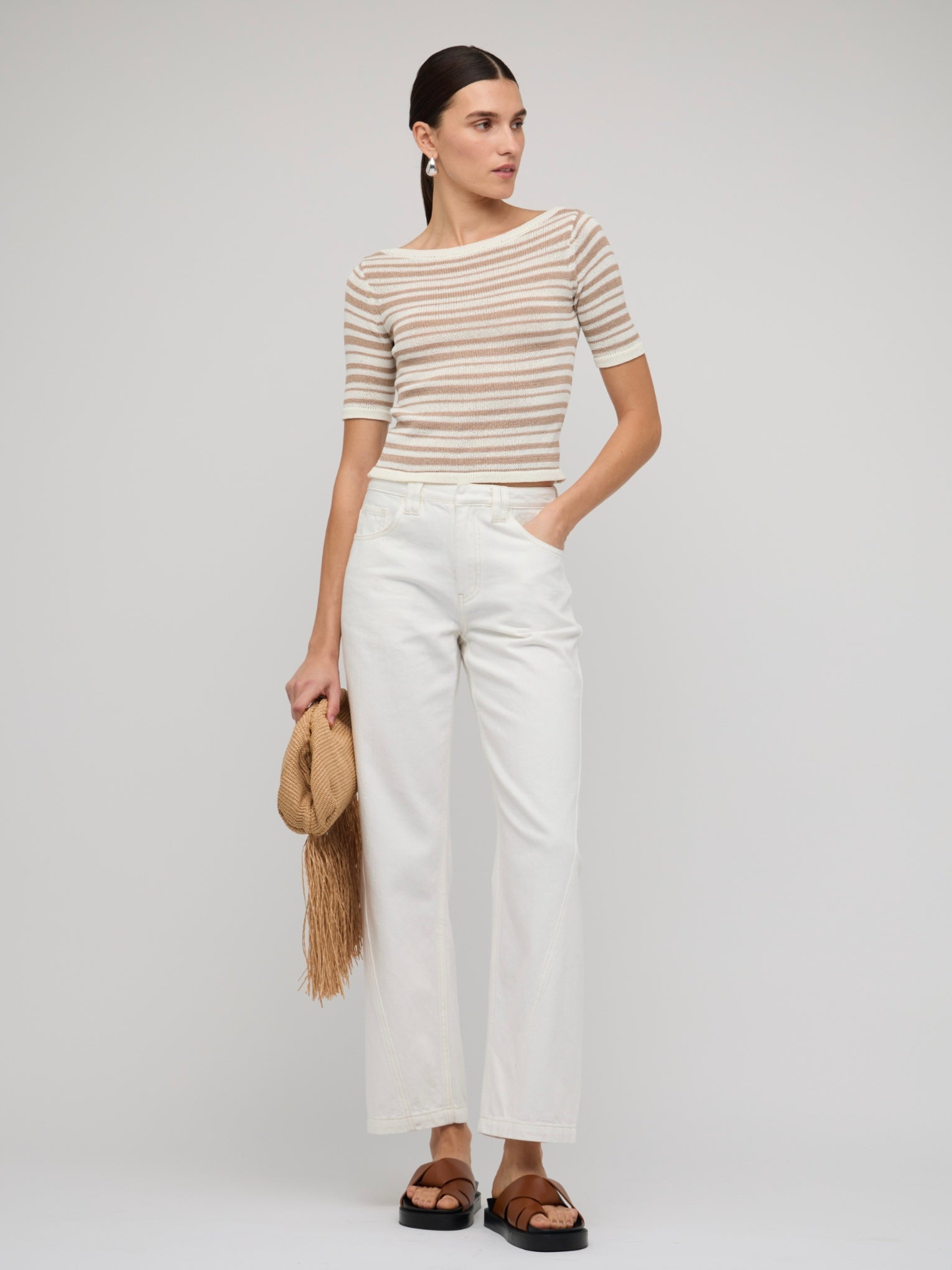 Echo Stripe Knit Tee