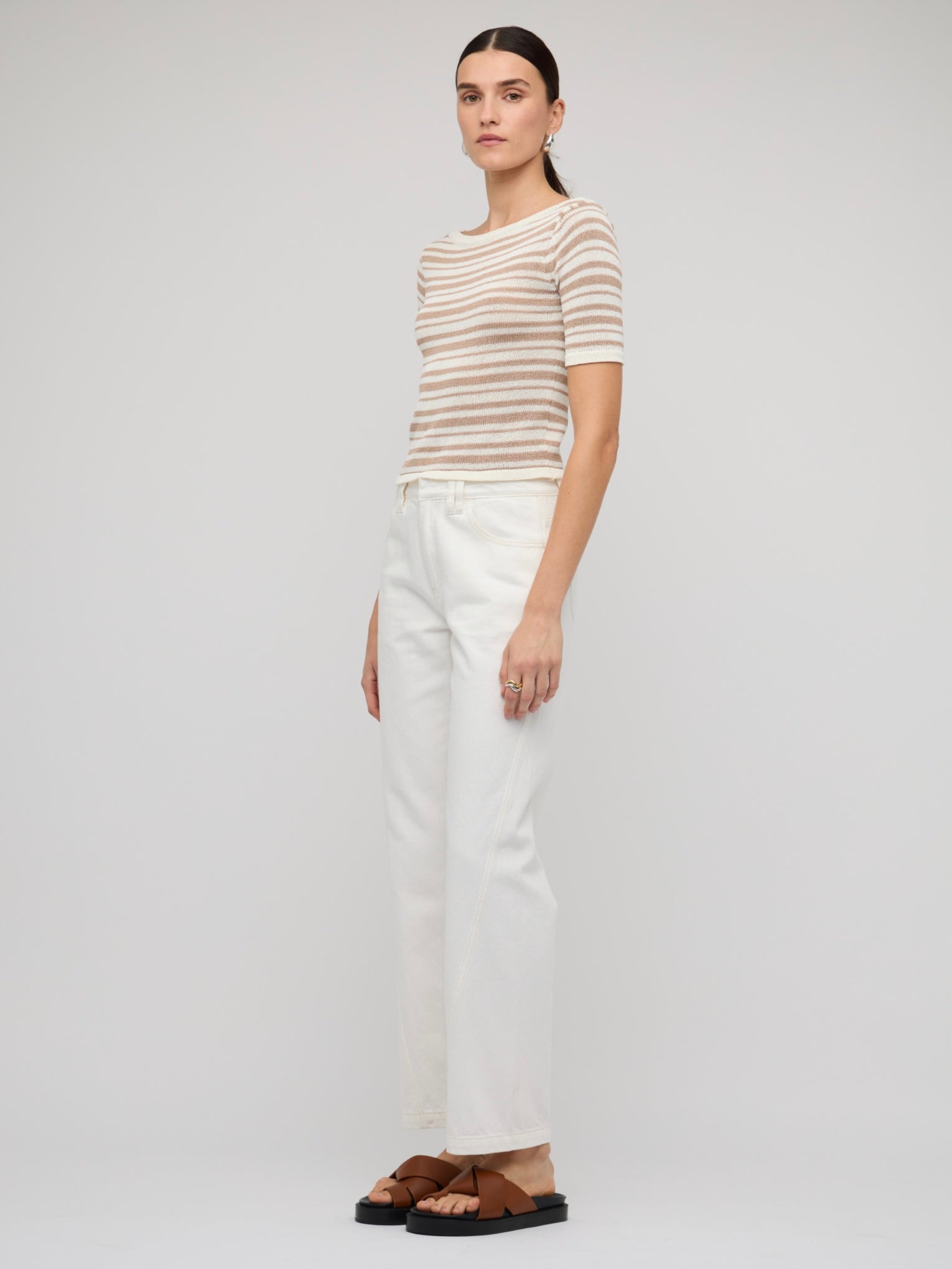 Echo Stripe Knit Tee