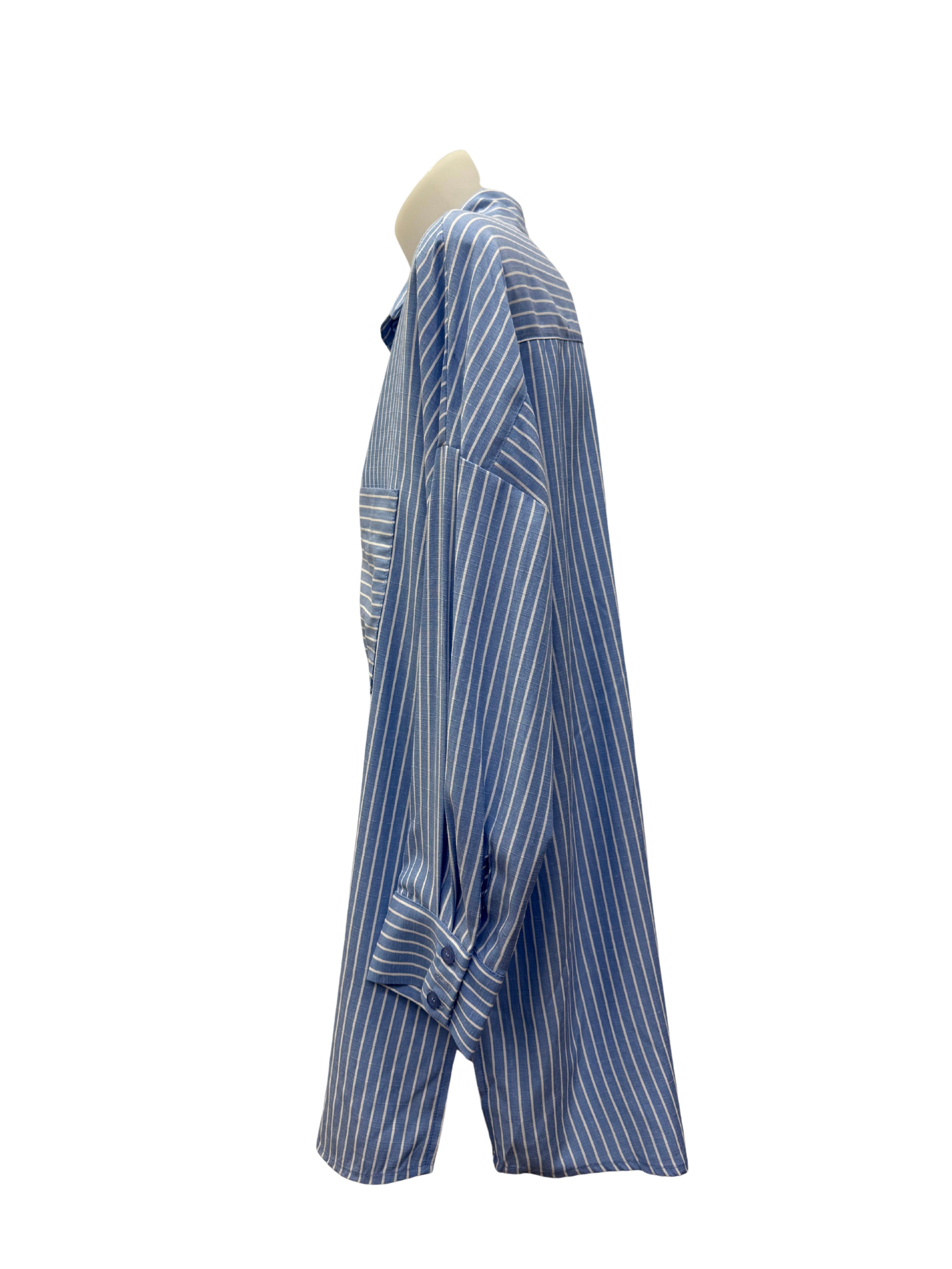 Curtis Stripe Shirt - Chambray
