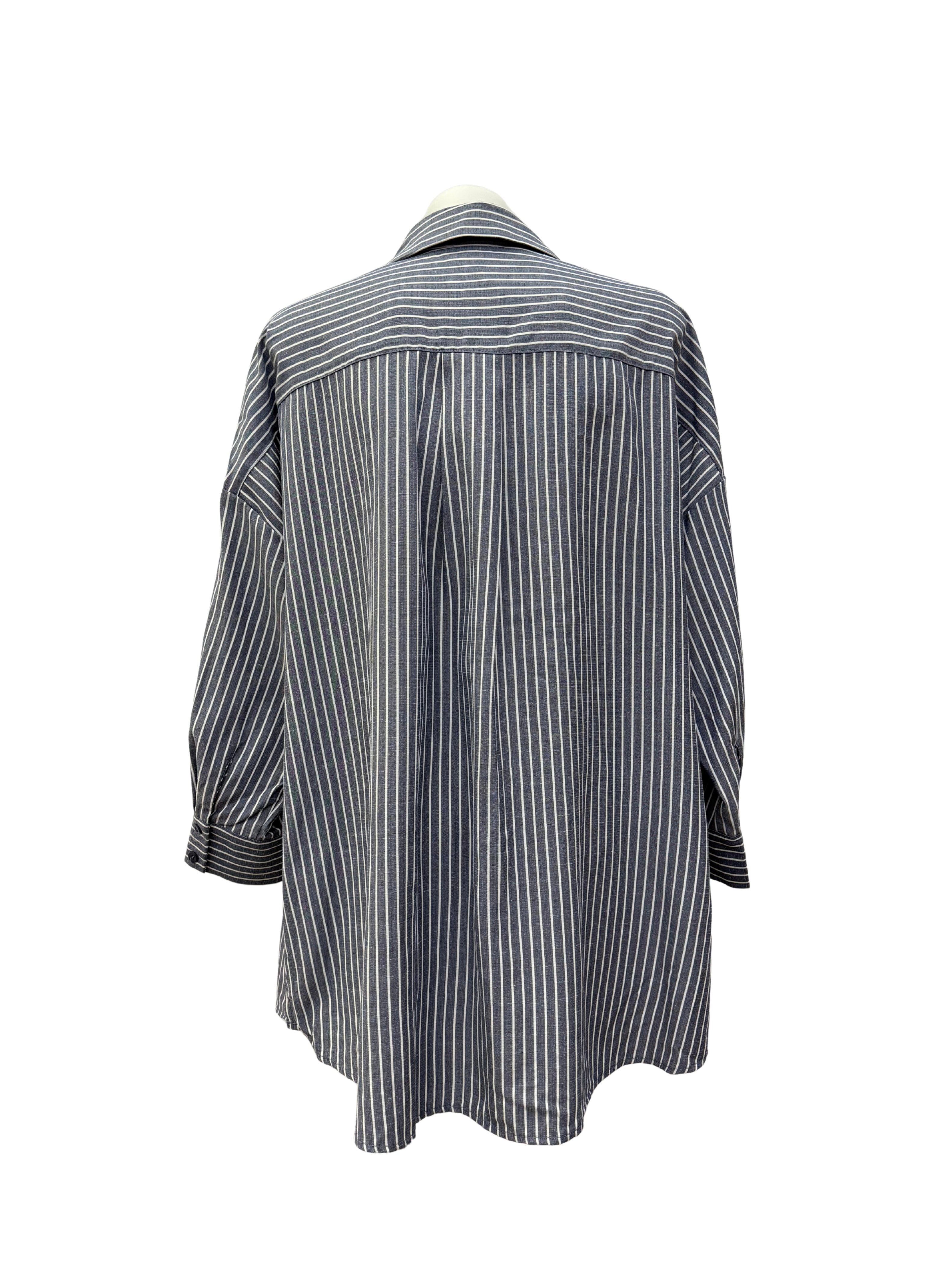 Curtis Stripe Shirt - Slate