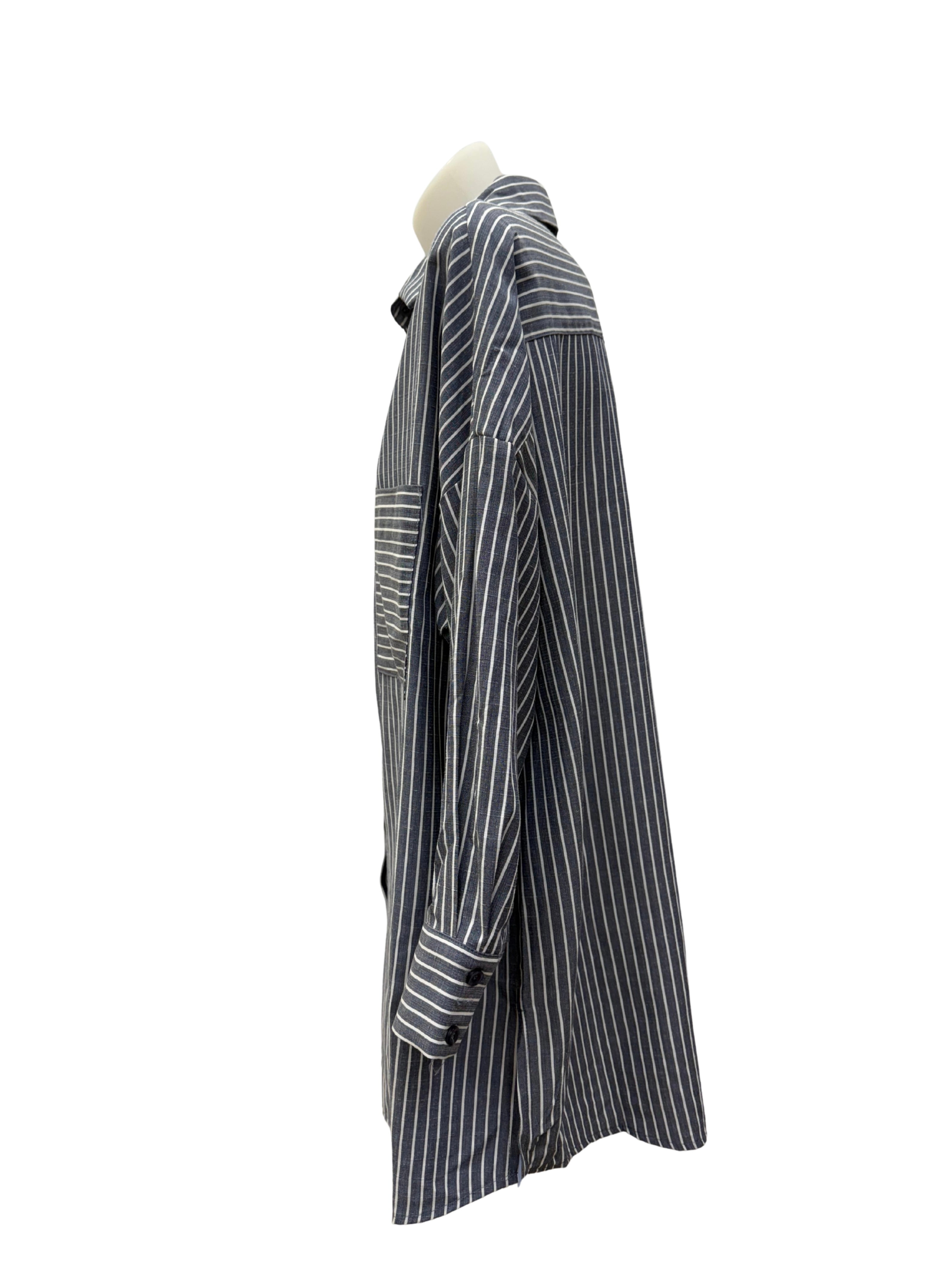 Curtis Stripe Shirt - Slate