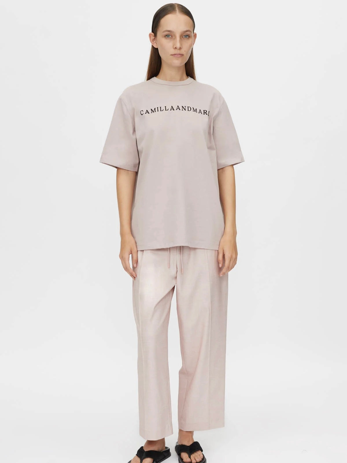 Capella Oversized Logo Tee - Birch