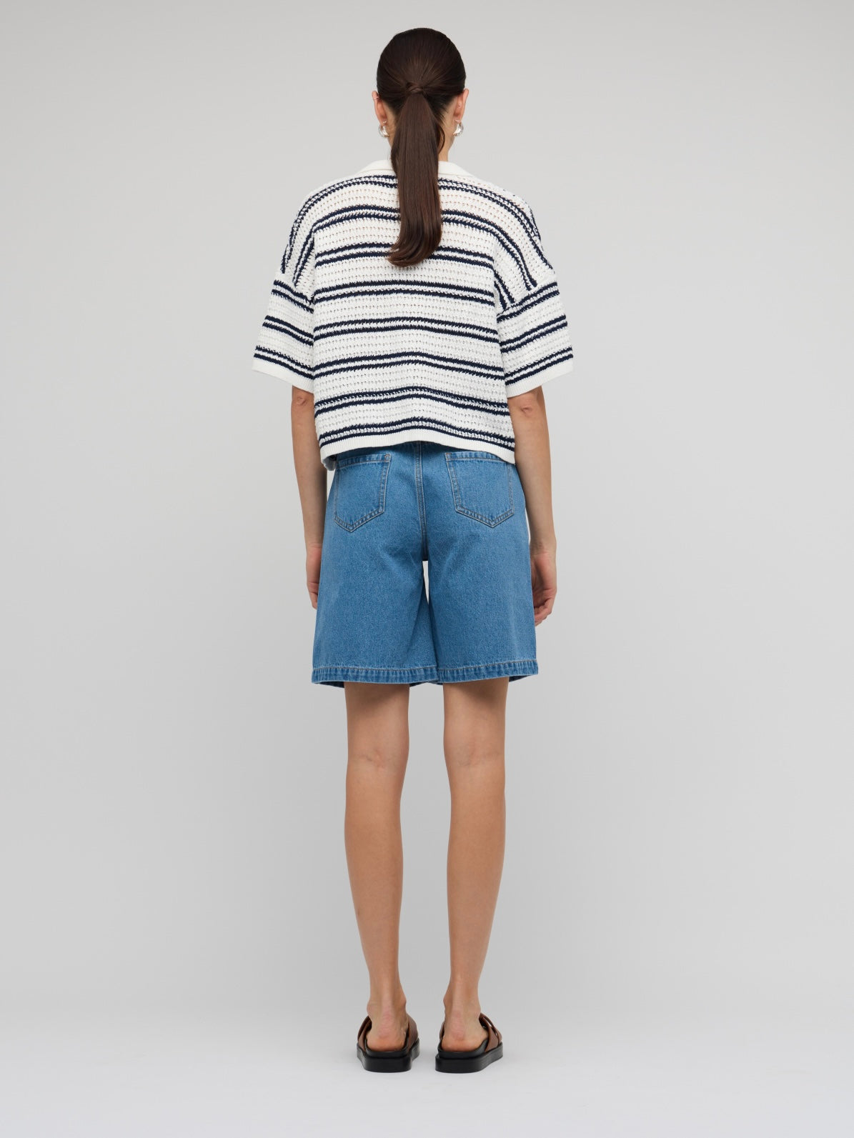 Solstice Knit Polo Top